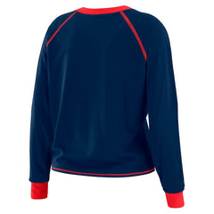 New York Giants WEAR by Erin Andrews Women's Tie-Front Long Sleeve Top