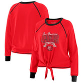 San Francisco 49ers WEAR by Erin Andrews Women's Tie-Front Long Sleeve Top