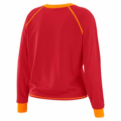 Tampa Bay Buccaneers WEAR by Erin Andrews Women's Tie-Front Long Sleeve Top