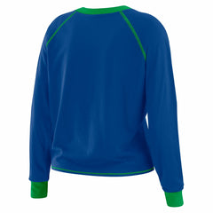 Seattle Seahawks WEAR by Erin Andrews Women's Tie-Front Long Sleeve Top