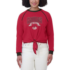 Arizona Cardinals WEAR by Erin Andrews Women's Tie-Front Long Sleeve Top