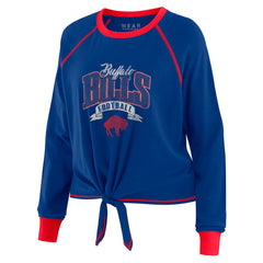 Buffalo Bills WEAR by Erin Andrews Women's Tie-Front Long Sleeve Top