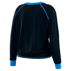Carolina Panthers WEAR by Erin Andrews Women's Tie-Front Long Sleeve Top