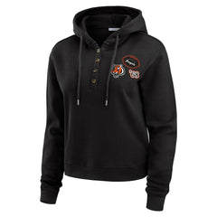 Cincinnati Bengals WEAR by Erin Andrews Women's Waffle Hoodie Pullover Top