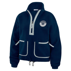 Dallas Cowboys WEAR by Erin Andrews Women's Polar Fleece Half-Zip Jacket