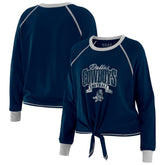 Dallas Cowboys WEAR by Erin Andrews Women's Tie-Front Long Sleeve Top