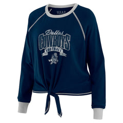 Dallas Cowboys WEAR by Erin Andrews Women's Tie-Front Long Sleeve Top