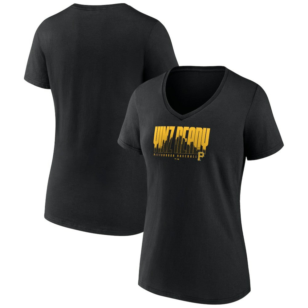 Pittsburgh Pirates Fanatics Women's Yinz Ready V-Neck T-Shirt | MLB US