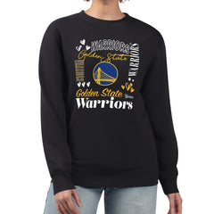 Golden State Warriors G-III 4Her by Carl Banks Women's Collage Team Graphic Fleece Pullover Sweatshirt sale For Sale