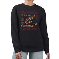 Cleveland Cavaliers G-III 4Her by Carl Banks Women's Collage Team Graphic Fleece Pullover Sweatshirt sale Online