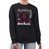 Houston Rockets G-III 4Her by Carl Banks Women's Collage Team Graphic Fleece Pullover Sweatshirt sale New