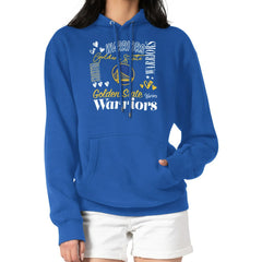 Golden State Warriors G-III 4Her by Carl Banks Women's Team Collage Graphic Fleece Pullover Hoodie sale Online