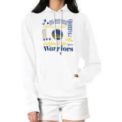Golden State Warriors G-III 4Her by Carl Banks Women's Team Collage Graphic Fleece Pullover Hoodie sale On Sale