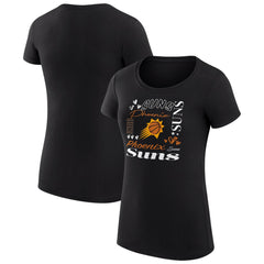 Phoenix Suns G-III 4Her by Carl Banks Women's Super-Slim Fit Lightweight Team Name Collage Graphic T-Shirt Outlet