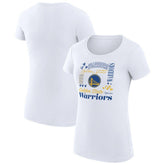 Golden State Warriors G-III 4Her by Carl Banks Women's Super-Slim Fit Lightweight Team Name Collage Graphic T-Shirt sale For Sale