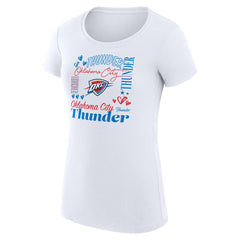Oklahoma City Thunder G-III 4Her by Carl Banks Women's Super-Slim Fit Lightweight Team Name Collage Graphic T-Shirt Online