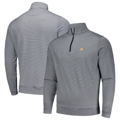 Houston Astros Peter Millar Perth Sugar Stripe Performance Quarter-Zip Top | MLB US