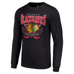 Chicago Blackhawks Starter Team Logo Graphic Long Sleeve T-Shirt Outlet