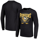 Pittsburgh Penguins Starter Team Logo Graphic Long Sleeve T-Shirt On Sale