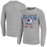 Colorado Avalanche Starter '80s Inspired Team Logo Long Sleeve T-Shirt On Sale