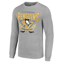 Pittsburgh Penguins Starter '80s Inspired Team Logo Long Sleeve T-Shirt On Sale