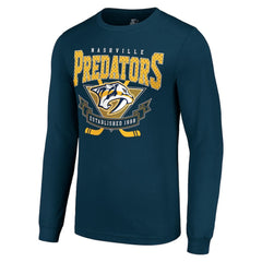Nashville Predators Starter Team Logo Graphic Long Sleeve T-Shirt Outlet