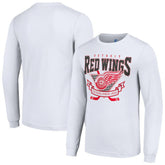 Detroit Red Wings Starter Team Logo Graphic Long Sleeve T-Shirt For Sale