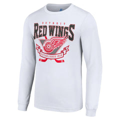 Detroit Red Wings Starter Team Logo Graphic Long Sleeve T-Shirt For Sale
