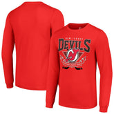 New Jersey Devils Starter Team Logo Graphic Long Sleeve T-Shirt Outlet