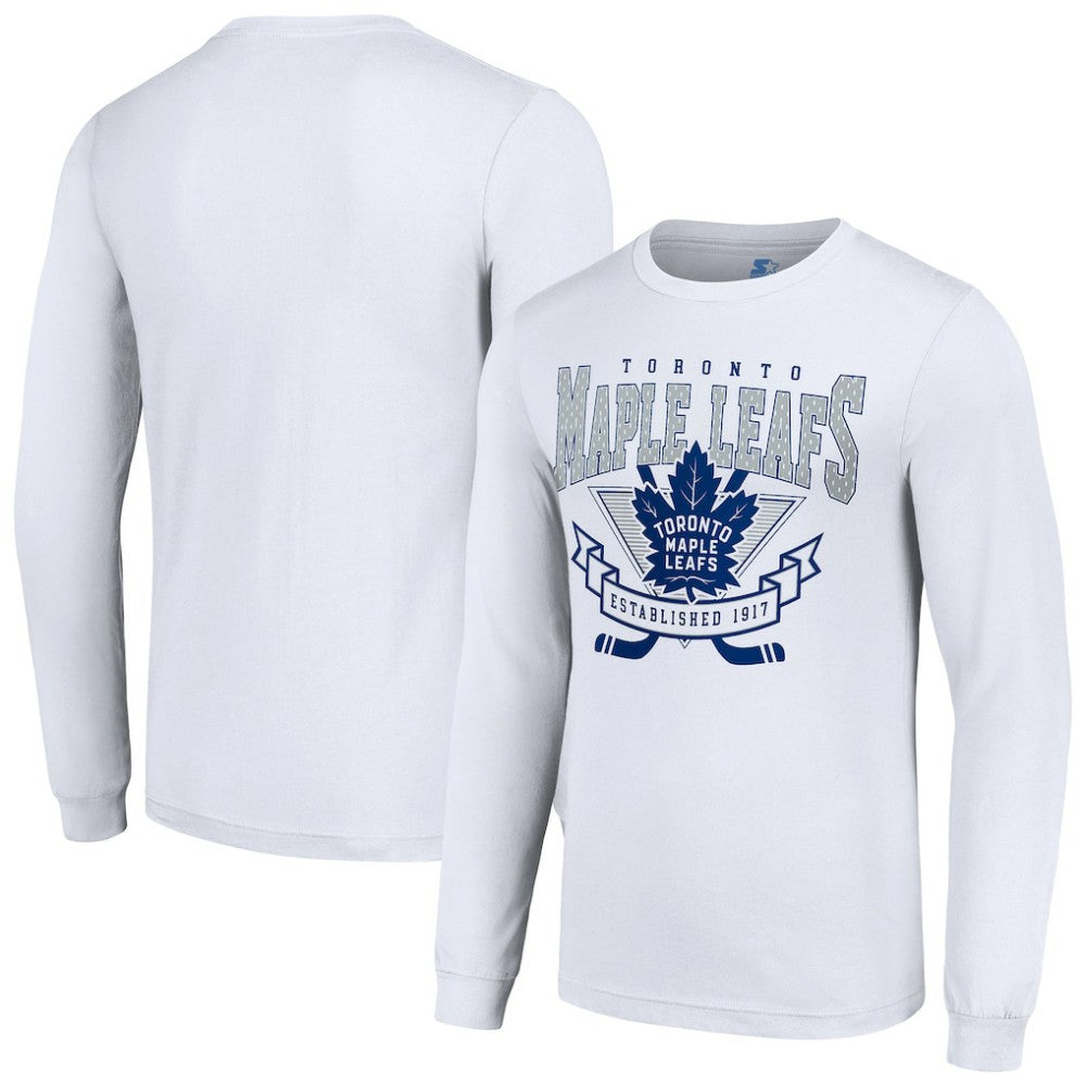 Toronto Maple Leafs Starter Team Logo Graphic Long Sleeve T-Shirt Outlet