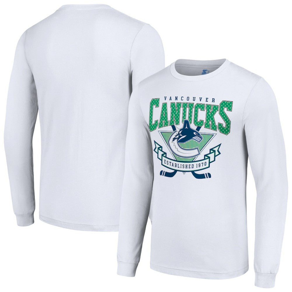 Vancouver Canucks Starter Team Logo Graphic Long Sleeve T-Shirt Outlet