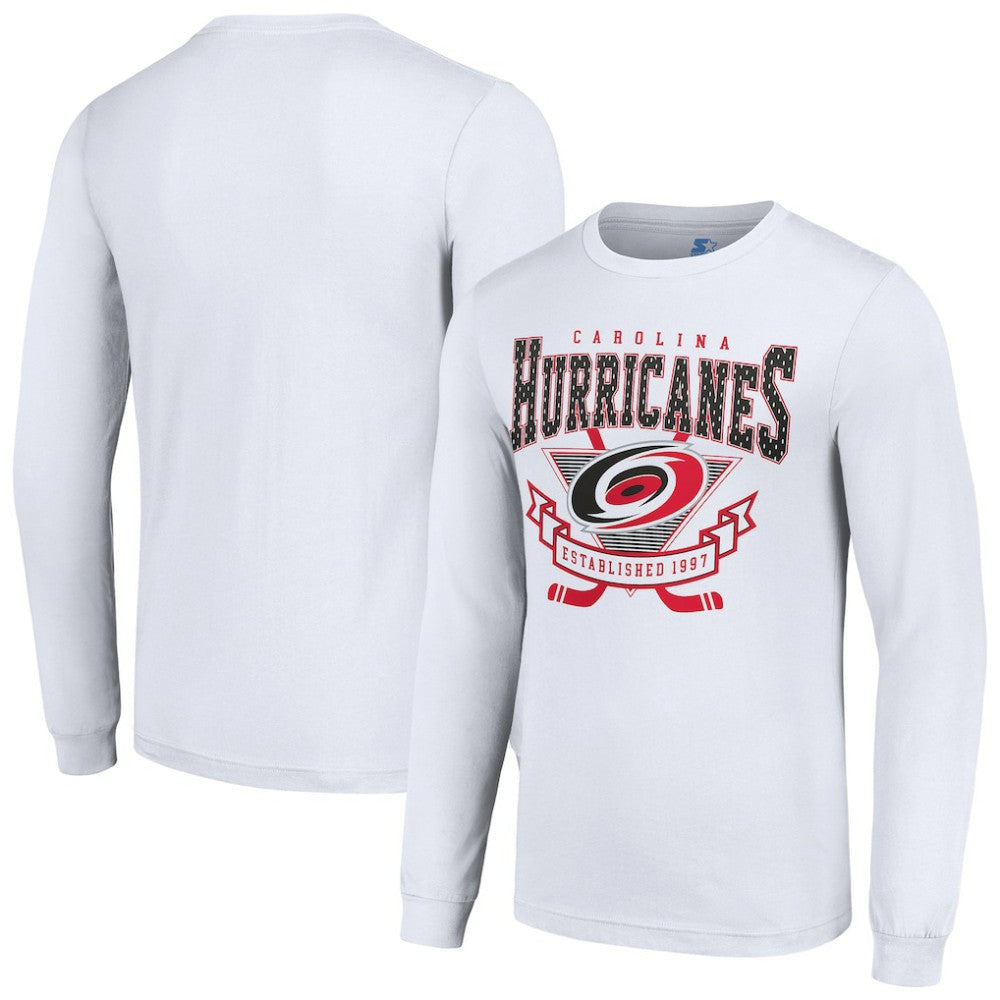Carolina Hurricanes Starter Team Logo Graphic Long Sleeve T-Shirt Sale