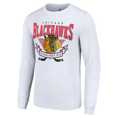 Chicago Blackhawks Starter Team Logo Graphic Long Sleeve T-Shirt For Sale