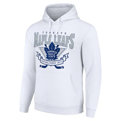 Toronto Maple Leafs Starter Team Logo Graphic Fleece Tri-Blend Pullover Hoodie Discount