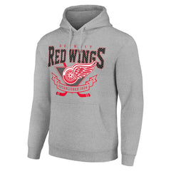 Detroit Red Wings Starter Team Logo Graphic Fleece Tri-Blend Pullover Hoodie Online
