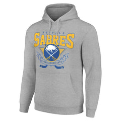 Buffalo Sabres Starter Team Logo Graphic Fleece Tri-Blend Pullover Hoodie On Sale