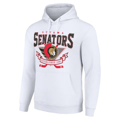 Ottawa Senators Starter Team Logo Graphic Fleece Tri-Blend Pullover Hoodie On Sale