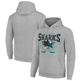 San Jose Sharks Starter Team Logo Graphic Fleece Tri-Blend Pullover Hoodie Discount
