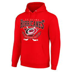 Carolina Hurricanes Starter Team Logo Graphic Fleece Tri-Blend Pullover Hoodie Outlet