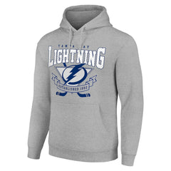 Tampa Bay Lightning Starter Team Logo Graphic Fleece Tri-Blend Pullover Hoodie Outlet