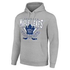 Toronto Maple Leafs Starter Team Logo Graphic Fleece Tri-Blend Pullover Hoodie Sale