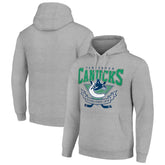 Vancouver Canucks Starter Team Logo Graphic Fleece Tri-Blend Pullover Hoodie Outlet