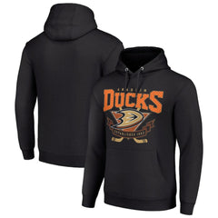 Anaheim Ducks Starter Team Logo Graphic Fleece Tri-Blend Pullover Hoodie Outlet
