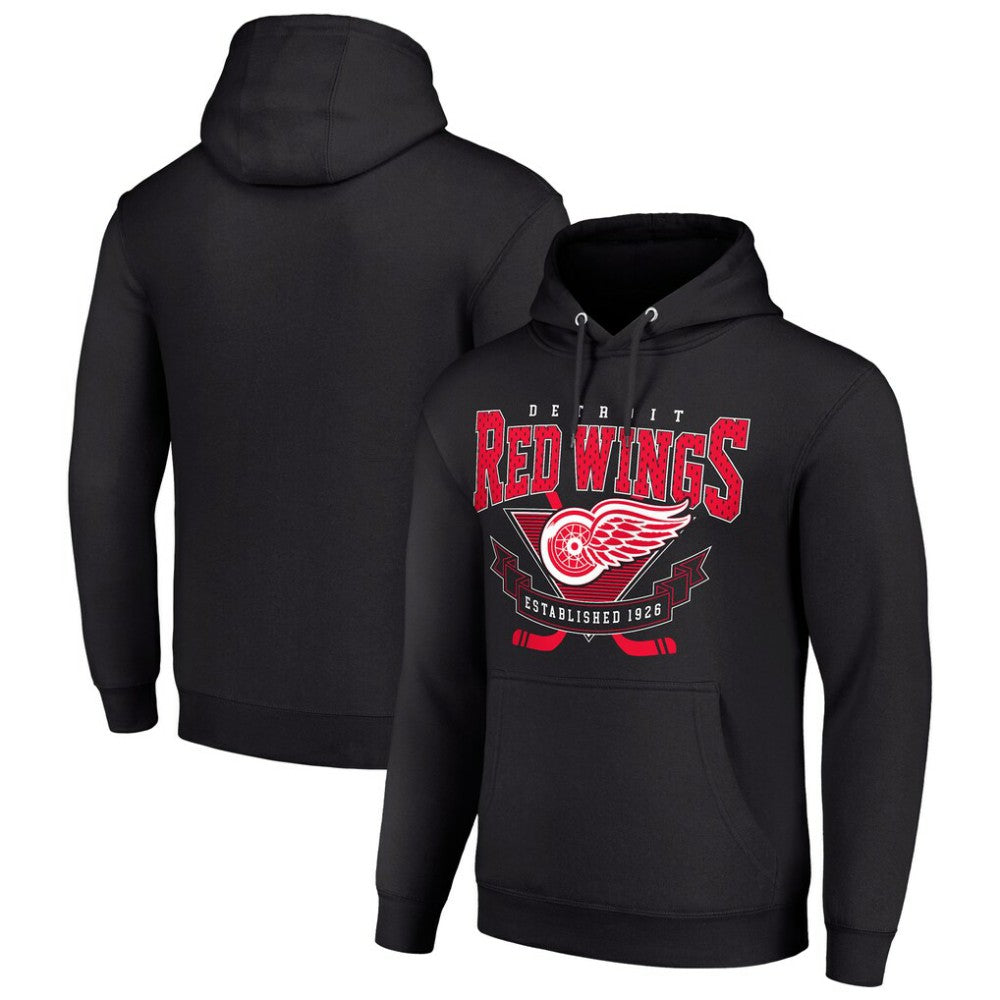 Detroit Red Wings Starter Team Logo Graphic Fleece Tri-Blend Pullover Hoodie Sale