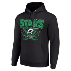 Dallas Stars Starter Team Logo Graphic Fleece Tri-Blend Pullover Hoodie For Sale