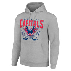 Washington Capitals Starter Team Logo Graphic Fleece Tri-Blend Pullover Hoodie Sale