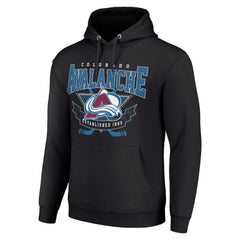 Colorado Avalanche Starter Team Logo Graphic Fleece Tri-Blend Pullover Hoodie Outlet