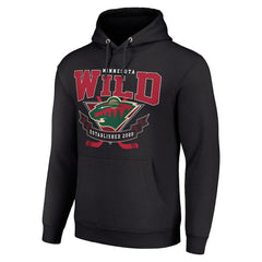 Minnesota Wild Starter Team Logo Graphic Fleece Tri-Blend Pullover Hoodie For Sale