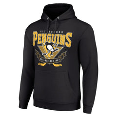 Pittsburgh Penguins Starter Team Logo Graphic Fleece Tri-Blend Pullover Hoodie Discount