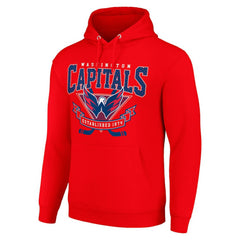 Washington Capitals Starter Team Logo Graphic Fleece Tri-Blend Pullover Hoodie Outlet